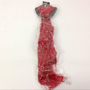 Lavello Designer Scarf Animal Print Red